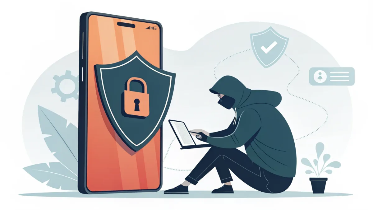 Écran de téléphone montrant une alerte de connexion suspecte sur Instagram