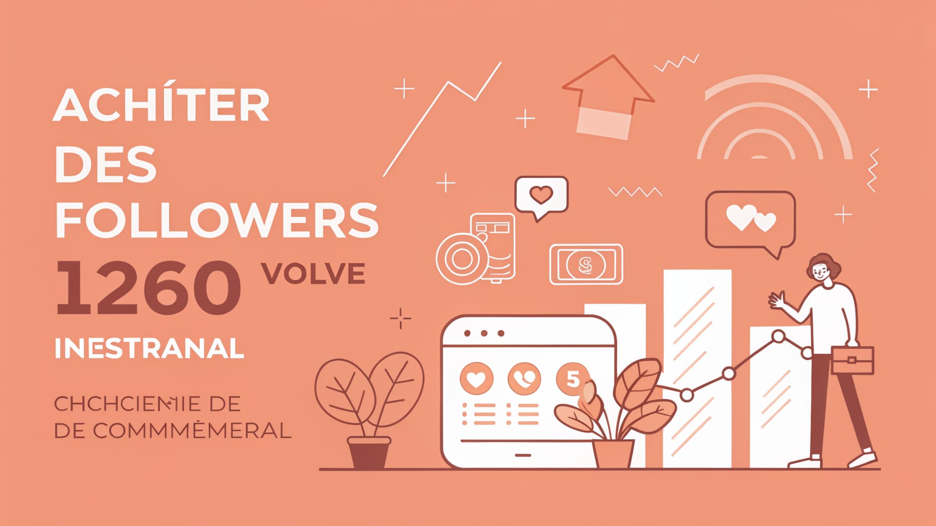 Infographie comparative entre croissance artificielle et organique sur Instagram