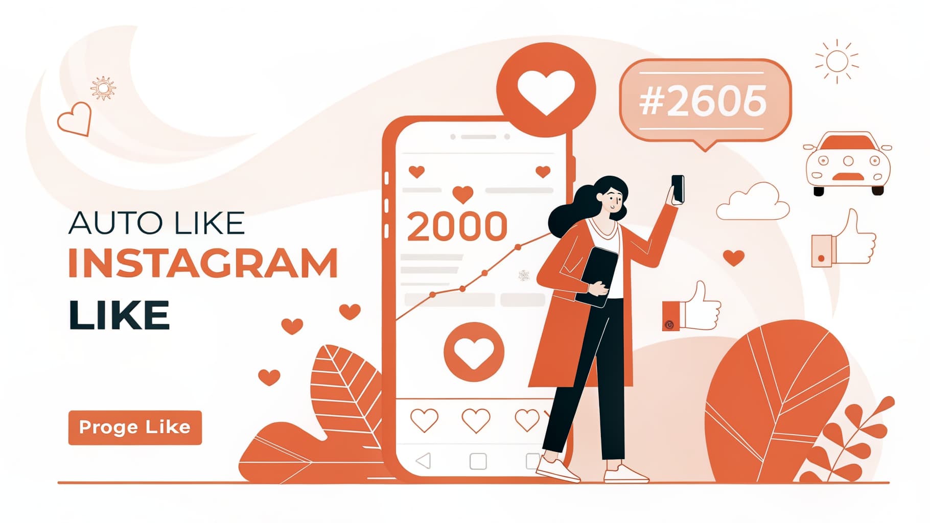 Interface moderne d'un dashboard d'automatisation Instagram montrant des statistiques de likes automatiques en temps réel